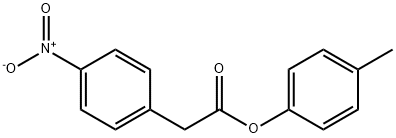 (p-Nitrophenyl)acetic acid p-tolyl ester Struktur