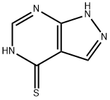 4-MERCAPTOPYRAZOLO[3,4D]PYRIMIDINE Structure