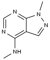 N,1-DiMethyl-1H-pyrazolo[3,4-d]pyriMidin-4-aMine Struktur