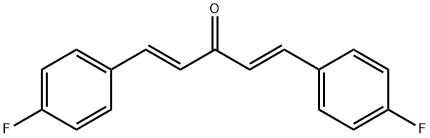 TRANS,TRANS-BIS(4-FLUOROBENZYLIDENE)ACETONE Struktur