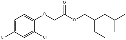 2,4-D, 2-ethyl-4-methylpentyl ester. Struktur