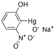 3-(Hydroxymercuri)-4-nitro-o-phenol, sodium salt Struktur