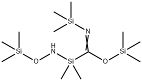 1,2,3-Tris(trimethylsilyl)-1-[(trimethylsilyl)oxy]isourea Struktur