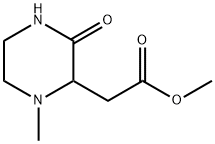 2-Piperazineaceticacid,1-methyl-3-oxo-,methylester(9CI) Struktur