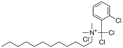 Dodecyl dimethyl trichlorobenzyl ammonium chloride Struktur