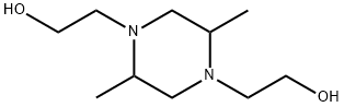 2,5-dimethylpiperazine-1,4-diethanol Struktur