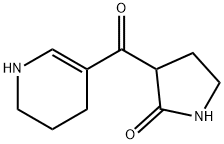 3-[(1,4,5,6-Tetrahydropyridin-3-yl)carbonyl]pyrrolidin-2-one Struktur