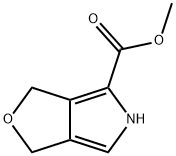 1H-Furo[3,4-c]pyrrole-4-carboxylicacid,3,5-dihydro-,methylester(9CI) Struktur