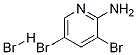 2-amino-3,5-dibromopyridine hydrobromide Struktur