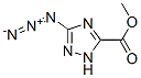 3-Azido-5-carbomethoxy-1,2,4-triazole Struktur