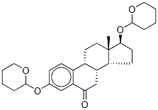 (17β)-3,17-Bis[(tetrahydro-2H-pyran-2-yl)oxy]-estra-1,3,5(10)-trien-6-one, 53573-82-3, 結(jié)構(gòu)式