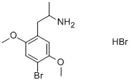 (+/-)-2,5-DIMETHOXY-4-BROMO-AMPHETAMINE HYDROBROMIDE Struktur