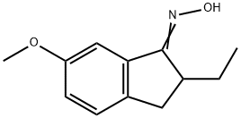 1H-Inden-1-one,2-ethyl-2,3-dihydro-6-methoxy-,oxime(9CI) Struktur