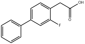 3-FLUORO-BIPHENYL-4-ACETIC ACID Struktur