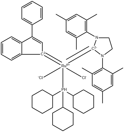 Tricyclohexylphosphine[3-phenyl-1H-inden-1-ylidene][1,3-bis(2,4,6-triMethylphenyl)-4,5-dihydroiMidazol-2-ylidene]rutheniuM(II)