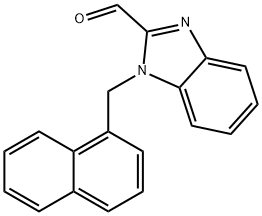 1-(1-NAPHTHYLMETHYL)-1H-BENZIMIDAZOLE-2-CARBALDEHYDE Struktur