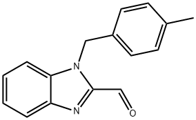 1-(4-METHYLBENZYL)-1H-BENZIMIDAZOLE-2-CARBALDEHYDE Struktur