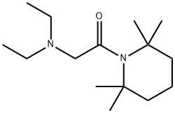 1-(N,N-Diethylglycyl)-2,2,6,6-tetramethylpiperidine Struktur