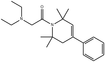 1,2,3,6-Tetrahydro-1-(N,N-diethylglycyl)-4-phenyl-2,2,6,6-tetramethylpyridine Struktur