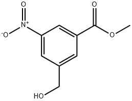 METHYL 3-(HYDROXYMETHYL)-5-NITROBENZOATE Struktur