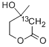 MEVALONIC-2-13C LACTONE Struktur