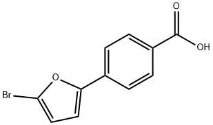 4-(5-Bromo-2-furyl)benzoic acid Struktur