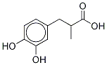 α-甲基-3,4-二羥基苯基丙酸 結(jié)構(gòu)式