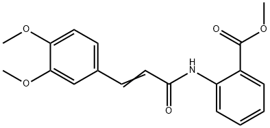 Benzoic acid, 2-[[3-(3,4-diMethoxyphenyl)-1-oxo-2-propenyl]aMino]-, Methyl ester Struktur