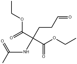 (Acetylamino)(3-oxopropyl)malonic acid diethyl ester Struktur