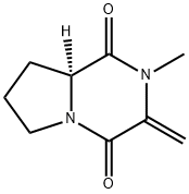 Pyrrolo[1,2-a]pyrazine-1,4-dione, hexahydro-2-methyl-3-methylene-, (8aS)- (9CI) Struktur