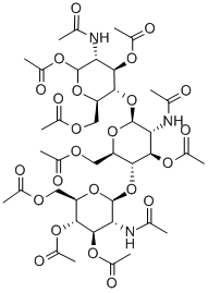 O-3,4,6-Tri-O-acetyl-2-(acetylamino)-2-deoxy-b-D-glucopyranosyl-(1-4)-O-3,6-di-O-acetyl-2-(acetylamino)-2-deoxy-b-D-glucopyranosyl-(1-4)-2-(acetylamino)-2-deoxy-1,3,6-triacetate-a-D-glucopyranose price.