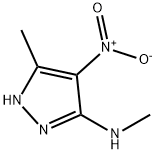 1H-Pyrazol-3-amine,  N,5-dimethyl-4-nitro- Struktur