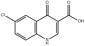 6-CHLORO-4-OXO-1,4-DIHYDRO-QUINOLINE-3-CARBOXYLIC ACID Struktur