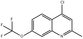 4-Chloro-2-methyl-7-trifluoromethoxyquinoline Struktur