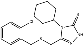 5-{[(2-クロロベンジル)チオ]メチル}-4-シクロヘキシル-4H-1,2,4-トリアゾール-3-チオール price.