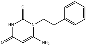 6-AMINO-1-(2-PHENYLETHYL)PYRIMIDINE-2,4(1H,3H)-DIONE Struktur