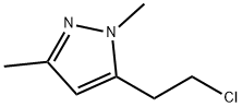 1H-Pyrazole,  5-(2-chloroethyl)-1,3-dimethyl- Struktur