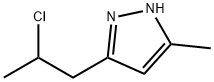 1H-Pyrazole,  3-(2-chloropropyl)-5-methyl- Struktur