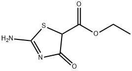 5-Thiazolecarboxylicacid,2-amino-4,5-dihydro-4-oxo-,ethylester(9CI) Struktur