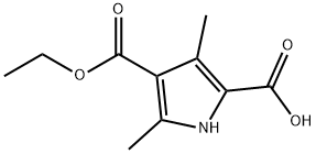 4-(Ethoxycarbonyl)-3,5-dimethyl-1H-pyrrole-2-carboxylic acid Struktur