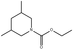 1-Piperidinecarboxylicacid,3,5-dimethyl-,ethylester(9CI) Struktur