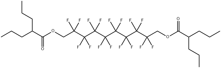 1H,1H,10H,10H-PERFLUORODECAN-1,10-DIYL BIS (2-PROPYLPENTANOATE) Struktur