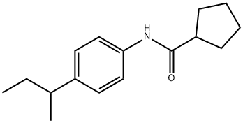 Cyclopentanecarboxamide, N-[4-(1-methylpropyl)phenyl]- (9CI) Struktur