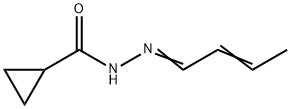 Cyclopropanecarboxylic acid, 2-butenylidenehydrazide (9CI) Struktur