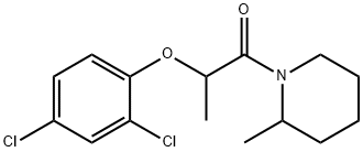 2-(2,4-Dichlorophenoxy)-1-(2-Methyl-1-piperidyl)-1-propanone Struktur