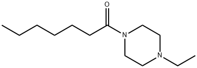 Piperazine, 1-ethyl-4-(1-oxoheptyl)- (9CI) Struktur