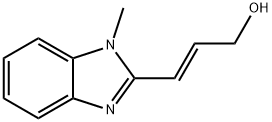 2-Propen-1-ol,3-(1-methyl-1H-benzimidazol-2-yl)-,(2E)-(9CI) Struktur