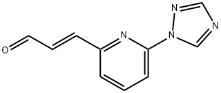 2-Propenal,3-[6-(1H-1,2,4-triazol-1-yl)-2-pyridinyl]-,(2E)-(9CI) Struktur