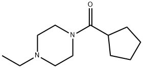 Piperazine, 1-(cyclopentylcarbonyl)-4-ethyl- (9CI) Struktur