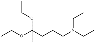 4,4-DIETHOXY-1-(DIETHYLAMINO)PENTANE Struktur